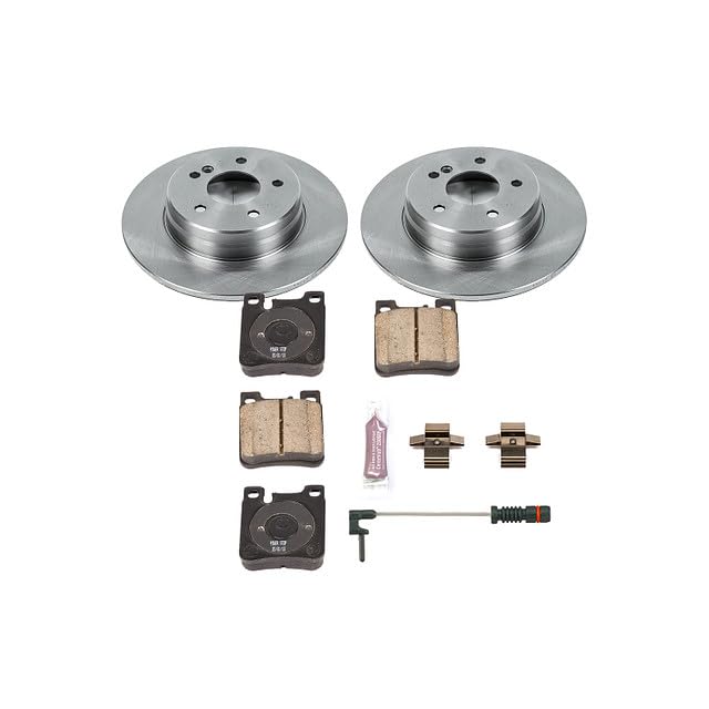 POWERSTOP Autospecialty KOE624 Rear Replacement Brake Kit-OE Brake Rotors & Ceramic Brake Pads For CLK320, CLK, E300, E320, E, E430 [Model Specific]