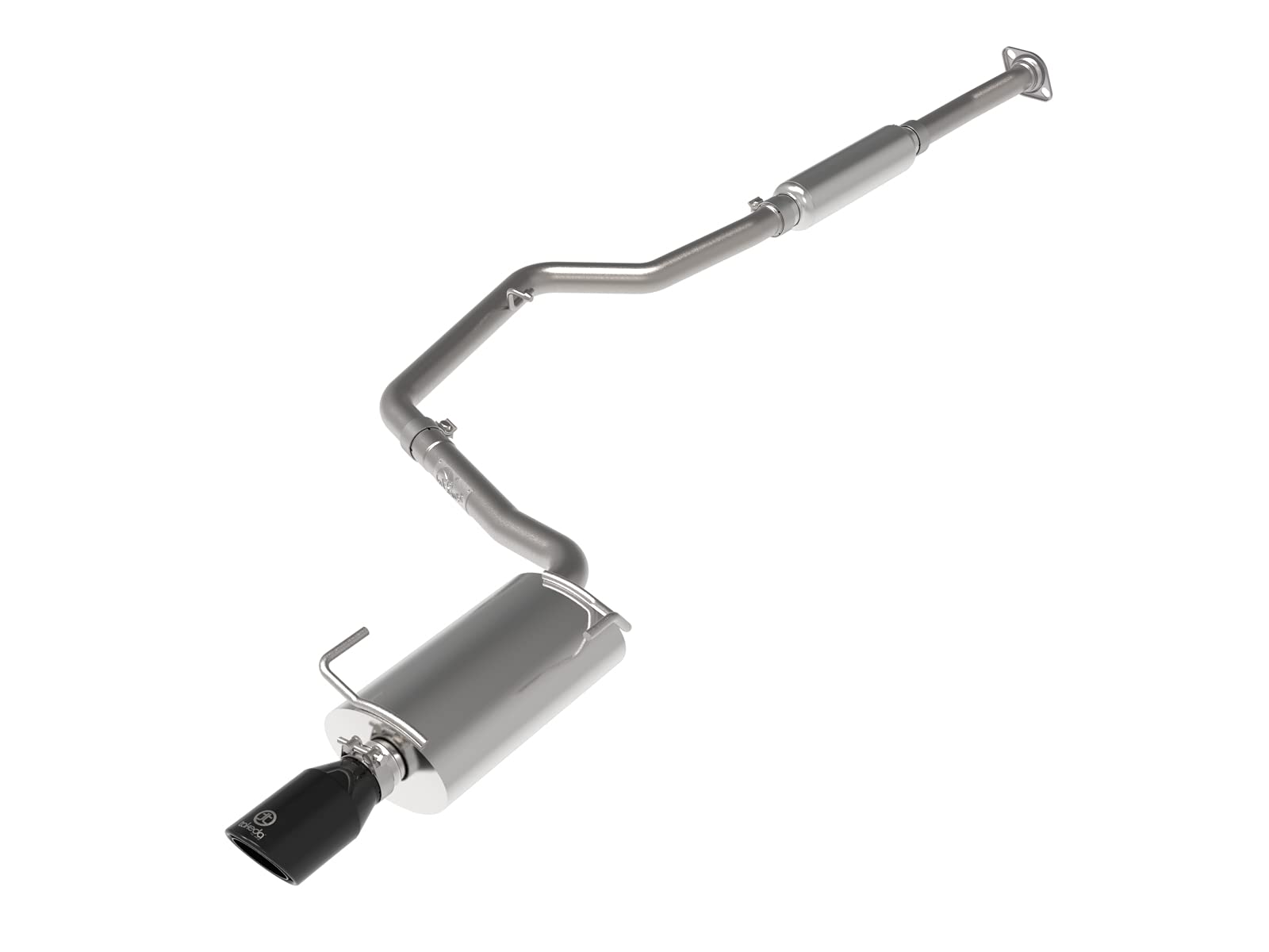 Takeda aFe POWER 49-36052-B 2-1/4 IN 304 Stainless Steel Cat-Back Exhaust System w/Black Tip, fits Subaru Impreza 12-16 H4-2.0L