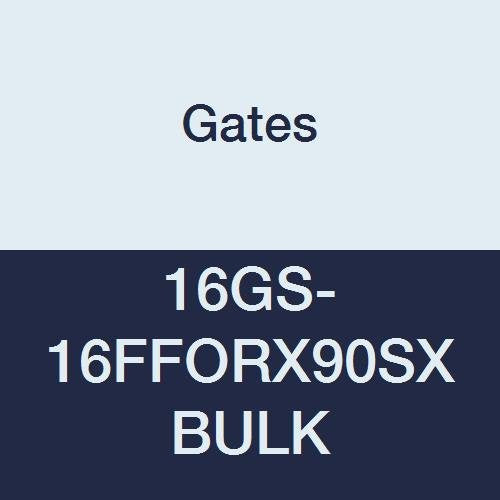 GlobalSpiral Couplings Gates 16GS-16FFORX90SXBULK, Female Flat-Face O-Ring Swivel, Zinc Plated Carbon Steel, 5.67", 90° Bent Tube, 1" ID (Pack of 25)