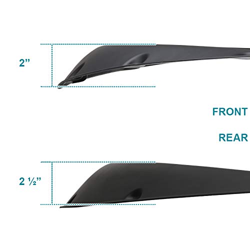 4PC Spec-D Tuning Front + Rear Universal Flexible Car Fender Flares Black Durable Extra Wide Body Kit Wheel