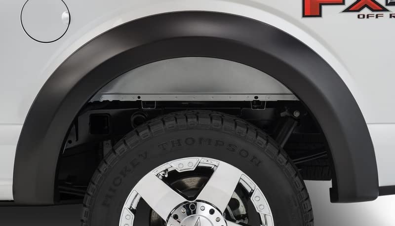 Trail Riders Stampede Extended Style Fender Flares | 2015-2017 Ford F-150, Smooth Black, 4 Pcs. | 8532-2