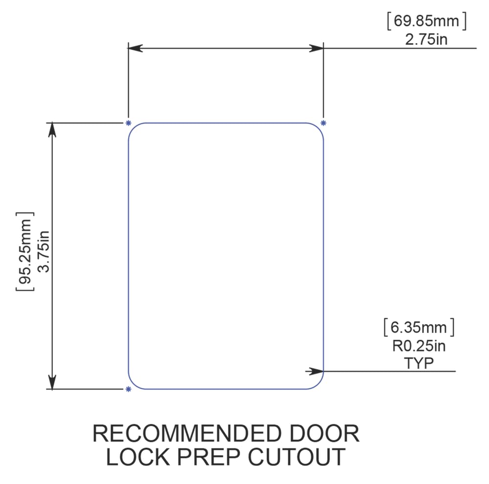 RV Interior Global Link Passage Door Knob, Matte Black
