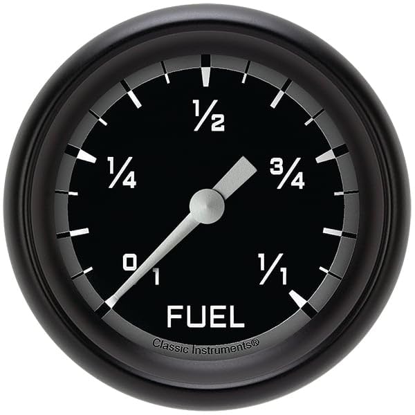 AX309GBPF Classic Instruments AutoCross Gray 2-5/8" Fuel Gauge