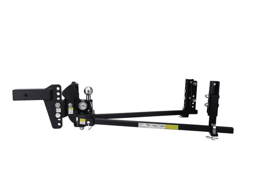 Weigh Safe Heavyweight TrueTow Distribution Hitch - Adjustable 6" Drop with 2" Shank - 22,000 lbs GTW w/Keyed Alike Hitch Pin Lock