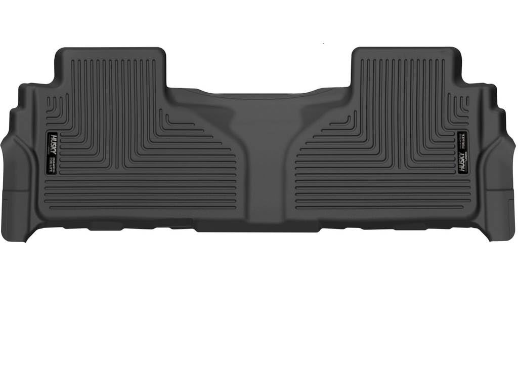 Husky Liners X-act Contour Floor Mats | Fits Chevrolet Suburban & Chevrolet Tahoe 2021-2025; 2021-2025 GMC Yukon (Includes XL) | 2nd Row, 1-pc Black - 55871