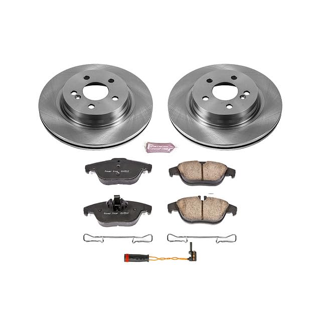 Power Stop Autospecialty KOE5626 Rear Replacement Brake Kit-OE Brake Rotors & Ceramic Brake Pads For C250, C300, C350, E350, E400, E550 [Model Specific]