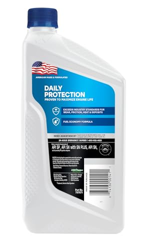 10W-40 Valvoline Daily Protection Conventional Motor Oil 1 QT, Case of 6 (Packaging May Vary)