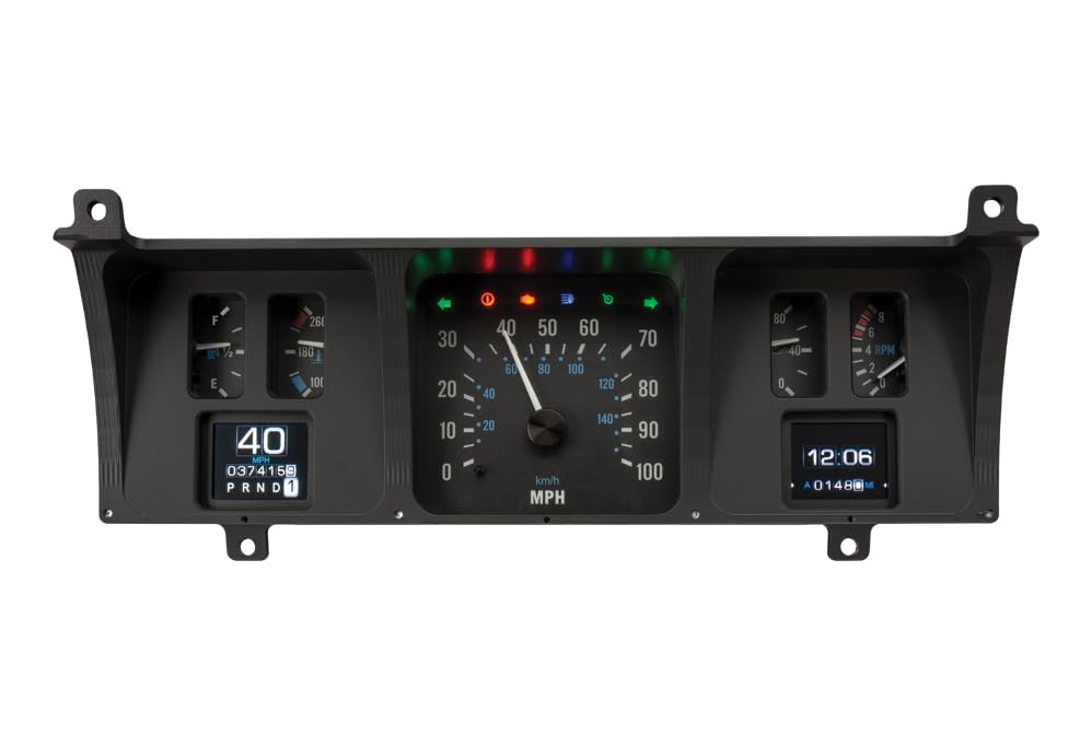 Dakota Digital Retrotech RTX-86J-WAG-X Gauge Instrument System Compatible with Jeep 1986-91 Wagoneer and 1986-88 J-Trucks