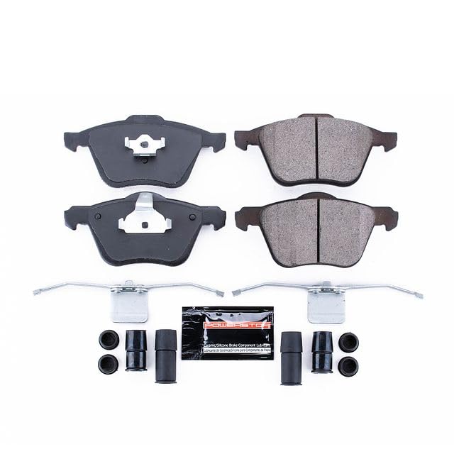 Power Stop Z23-979 Z23 Evolution Sport Carbon Fiber Infused Ceramic Brake Pads with Hardware For Volvo S60 2008-2009 | Volvo XC90 2003-2014 [Vehicle Specific]