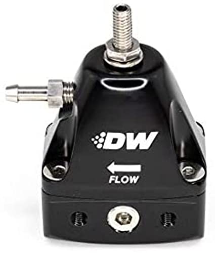 Adjustable DeatschWerks DWR1000iL Fuel Pressure Regulator, Black in-line