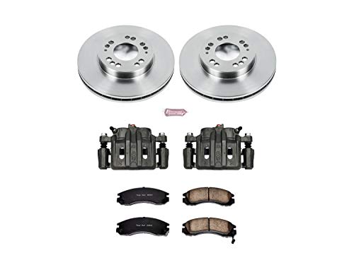 Power Stop KCOE798B 1-Click Front Auto specialty OE Replacement Brake Kit with Caliper, 1 Pack For Mitsubishi Diamante 1997-2004, Mitsubishi Eclipse 2000, Mitsubishi Galant 1999-2000 [Model Specific]
