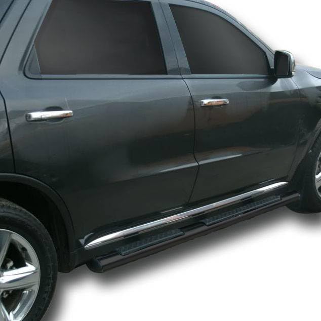 OEM Replica Black Horse Side Steps Black Compatible with 2011-2025 Dodge Durango-9B070203AOV