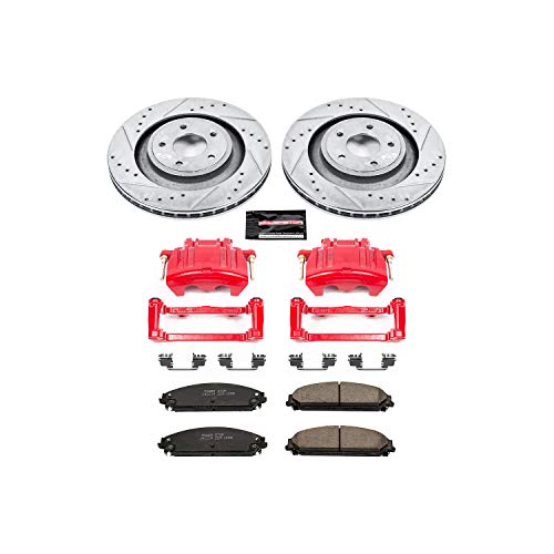 Power Stop Z23 Evolution Sport Performance Brake Kit with Caliper, 1 Pack For Dodge Caliber KC5565 2008-2009 [Model Specific]