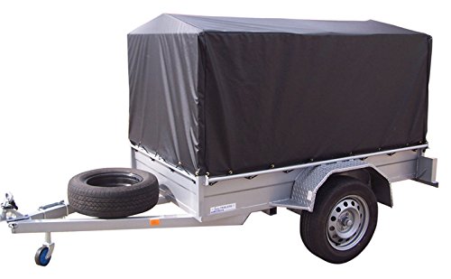 Black Erickson Industrial Grade Truck/Trailer Poly Tarp, 10' x 20', 1 Pack
