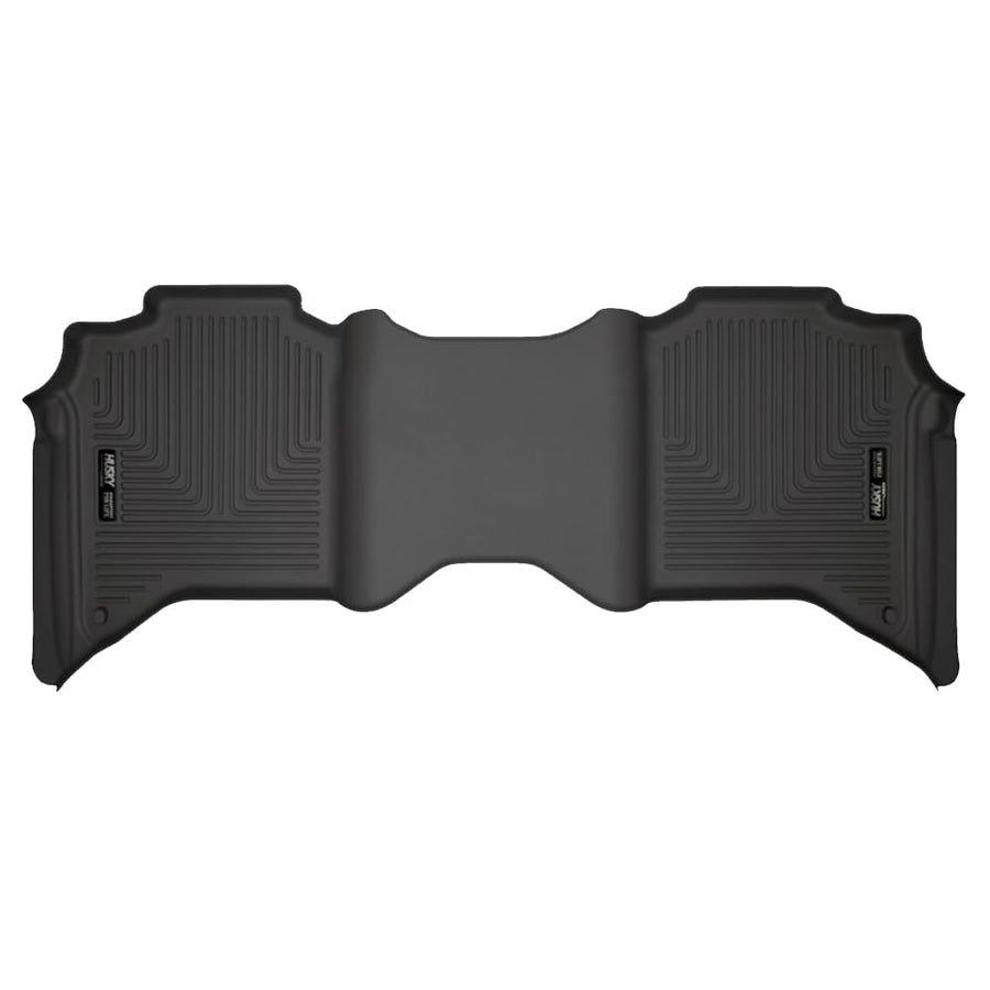 Weatherbeater Husky Liners Floor Mats | Fits 2019-2024 Ram 2500, Ram 3500 Crew CAB ONLY | 2nd Row, 1-pc Black - 14101