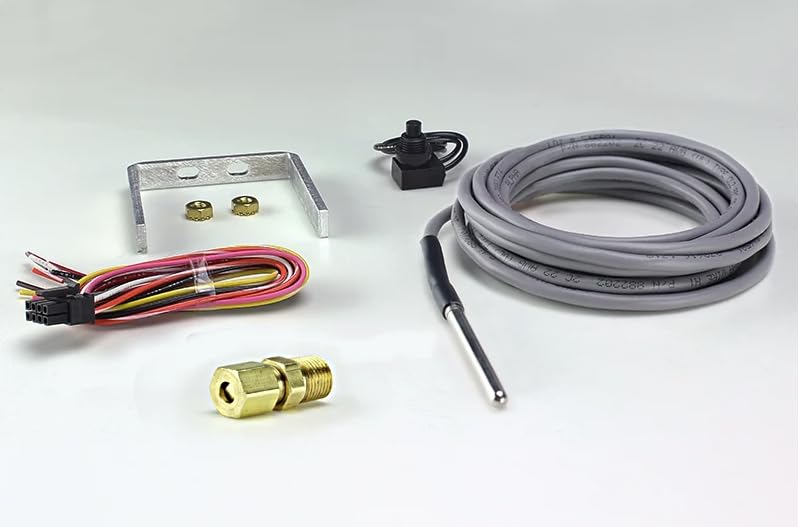Velocity Black Classic Instruments 2 1/8 in Stock Eliminator Temperature Gauge VS129BBLF