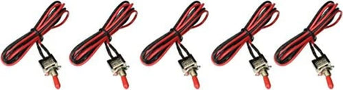 Toggle Switch Mini Install Bay with 20 Inch Leads On and Off 5 Bag- IBMTS