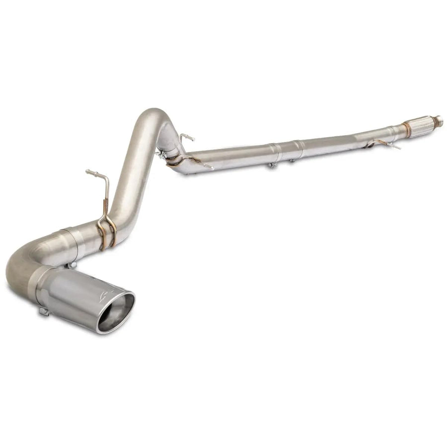 304 Stainless Steel Cat-Back Performance Exhaust Kit 2020-2022 GM 3.0L Duramax - Single Exit Raw Tubes Polished Tips