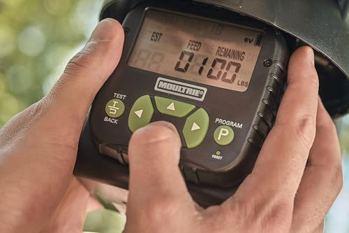 Moultrie II Pro Hunter Feeder Kit - Programmable Digital Timer - Quick-Lock Adapter - Adjustable Spin Cast Settings - Durable Construction