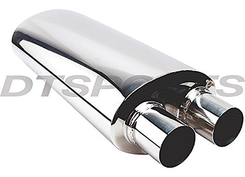 14In Different Trends Body-2.25Insingle In/2.25In Dual Out Hi-Polish Ss Muffler 2.25In Id/2.25In - DTM-24102D24-14