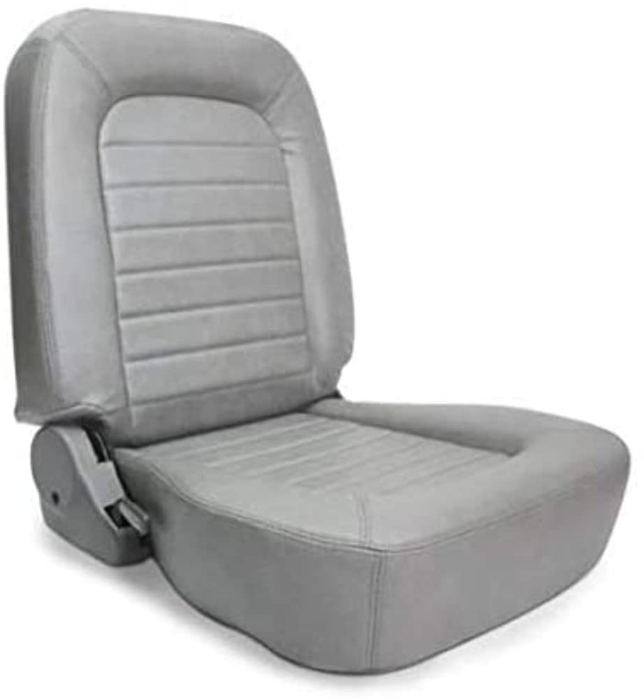 Grey Vinyl Racing Classic Low Back Recliner Right Seat ProCar by Scat 80-1550-52R
