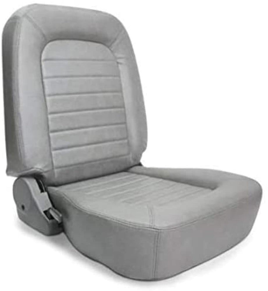 Grey Vinyl Racing Classic Low Back Recliner Right Seat ProCar by Scat 80-1550-52R