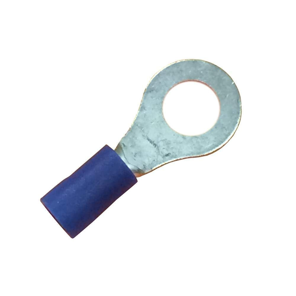 Blue WIRTHCO 80344 Insulated Ring Terminal - 1/4 in. Stud Size, Pack of 100