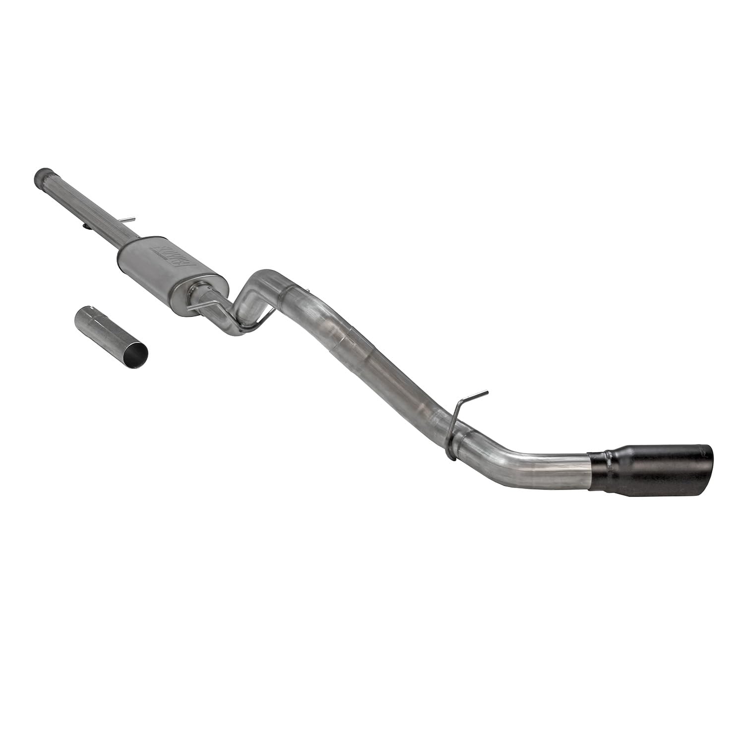 Flowmaster FlowFX 717885 Cat-Back Exhaust Kit 3.5 Inch Stainless Steel 5 Inch Black Ceramic Coat Stainless Tip Compatible with 2011-2018 Chevy Silverado GMC Sierra 1500 6.2L 2/4WD All Wheelbases