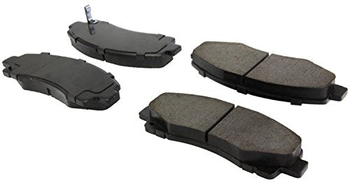 Front StopTech 308.11020 Brake Pads with Shims and Hardware, Black