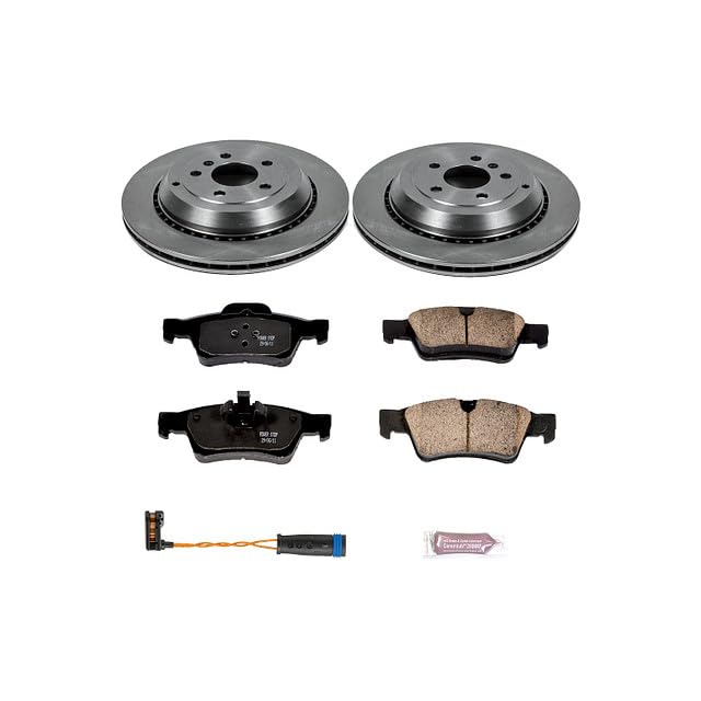 Power Stop Autospecialty KOE6708 Rear Replacement Brake Kit-OE Brake Rotors & Ceramic Brake Pads For GL320, GL350, GL450, GL550, ML550, R320, R350, R500 [Model Specific]