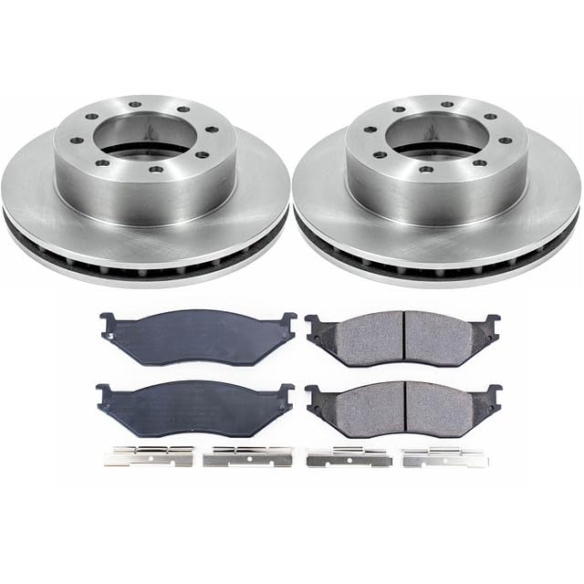 Power Stop KOE5185 Front Replacement Brake Kit-OE Brake Rotors & Ceramic Brake Pads For E-550 Econoline Super D, F-450 Super Duty, E-550 Super D, F-550 Super Duty [Model Specific]