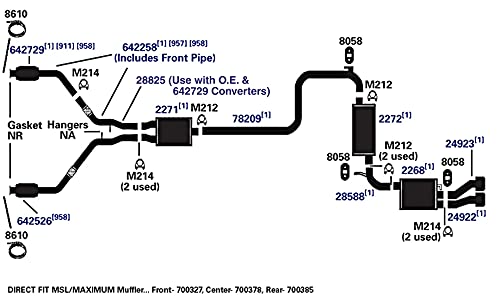700385 AP Exhaust Products Muffler Exhaust