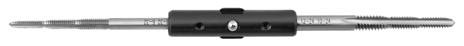 W8650 Performance Tool Double Sided 6-in-1 Tap Tool with Comfortable Handle - 6-32, 8-32, 10-32, 10-24, 12-24 and 1/4-20 Tap Sizes