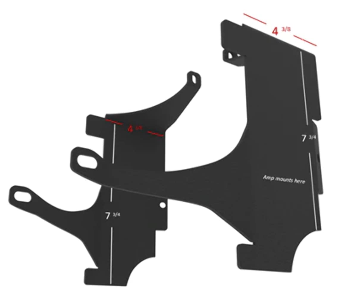 Batwing Fairing Bracket Repair Saddle Tramp 1998-2013, Amplifier Mounting Brackets (BC-AMP03)