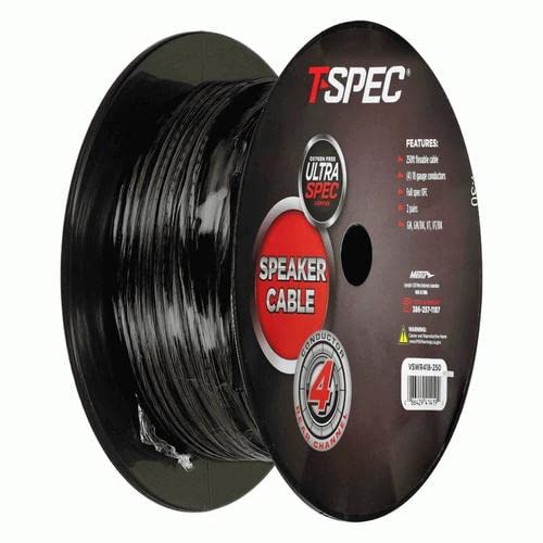 Rear Channel Speaker Cable T-SPEC 18 Gauge 4 Conductor (VSWR418-250)