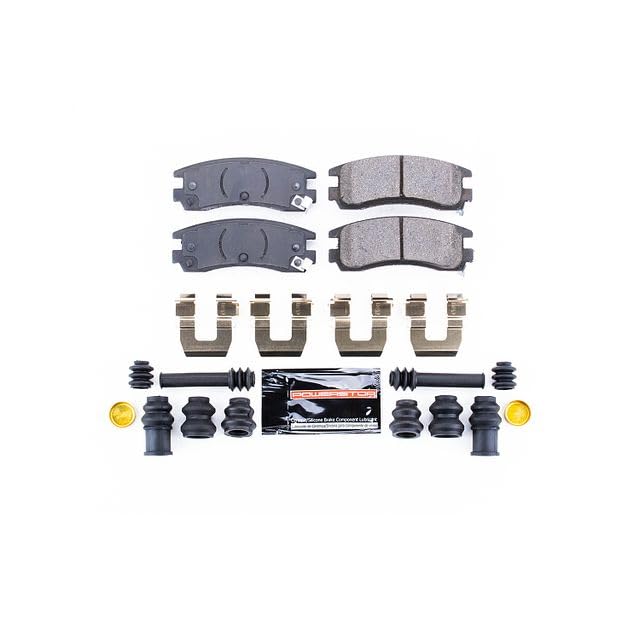 Power Stop Z23-714 Z23 Evolution Sport Rear Carbon Fiber Infused Ceramic Brake Pads with Hardware