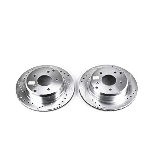 Power Stop AR8221XPR Evolution Rear Drilled & Slotted Rotor Pair For Chevrolet Corvette 1984-1987 [Model Specific]