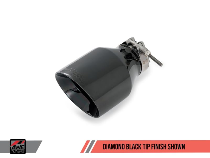 Mk5 Jetta AWE Tuning Mk6 Sportwagen 2.5L Touring Edition Exhaust - Diamond Black Tips