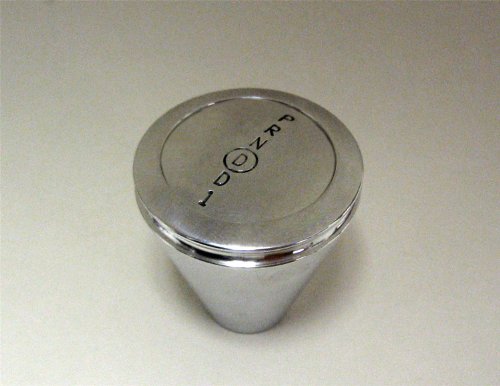 Ford AOD CO Shifter Chrome 6" Straight Lever Hi-Tech Polished Knob