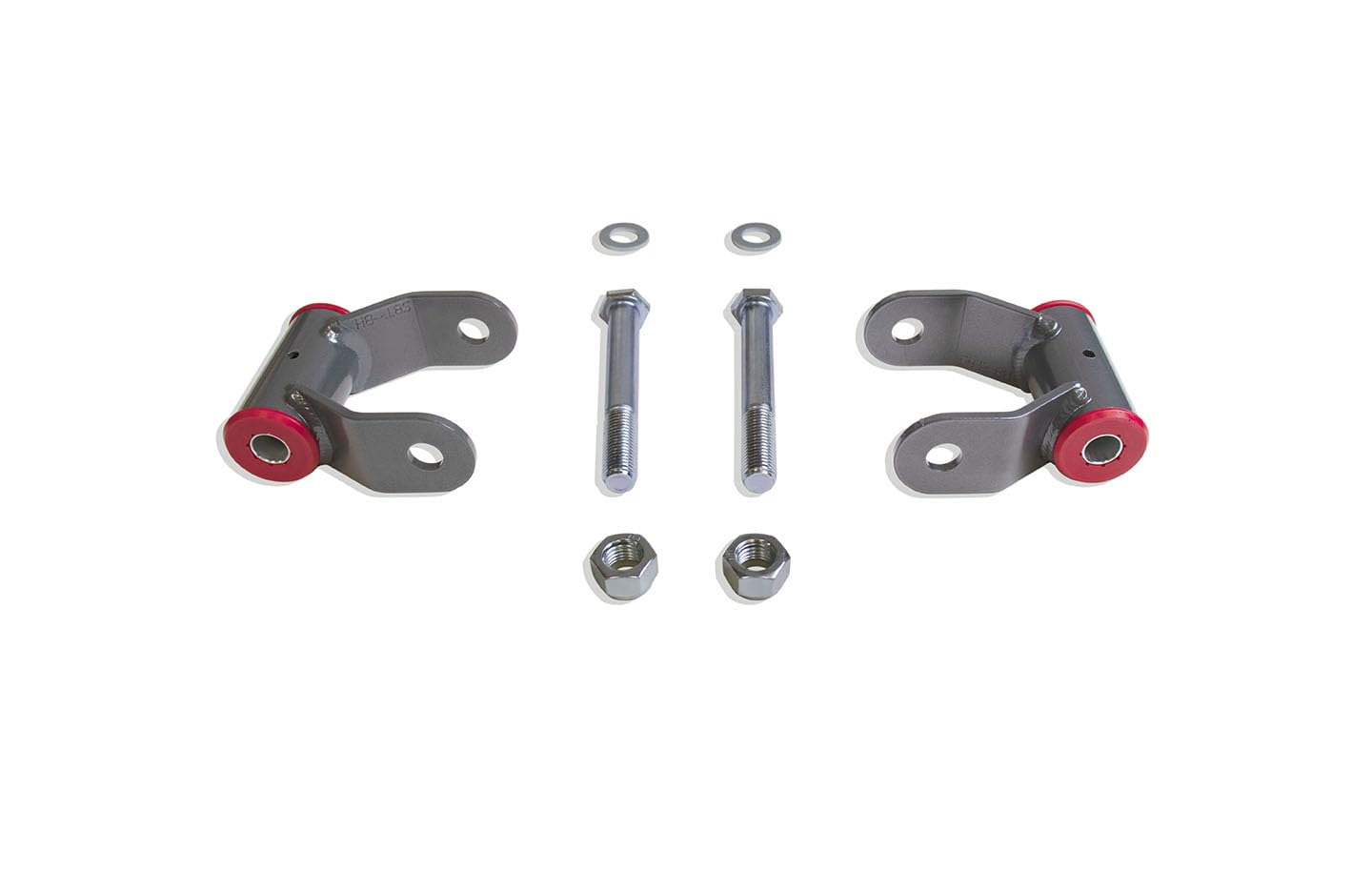 Part# 713210 MaxTrac SUSPENSION'S is A Pair of 1" Rear Lift Shackles FABRICATED from Steel & Powder Coated Grey