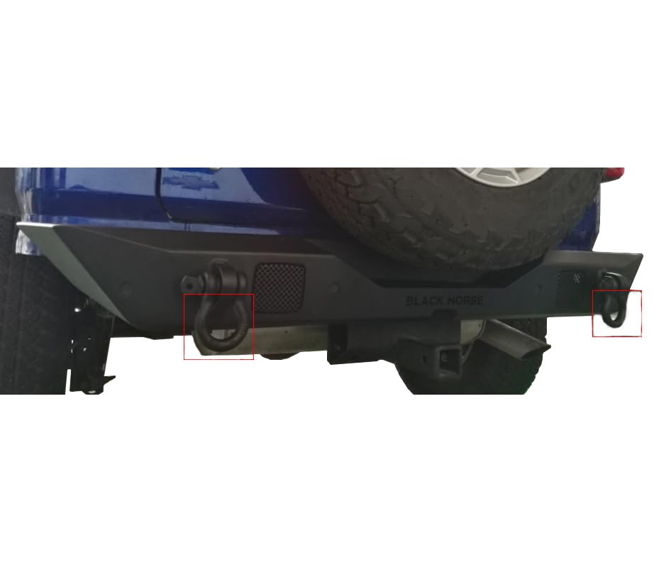 Heavy Duty Black Horse Armour Rear Bumper Matte Black Compatible with 2018-2024 Jeep Wrangler-ARB-JL18