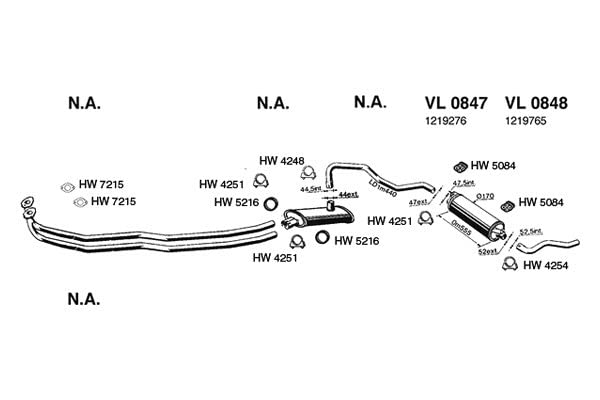 Exhaust Clamp New for Accord Altima A4 Quattro A4 Cabriolet 2002 Rabbit Converti