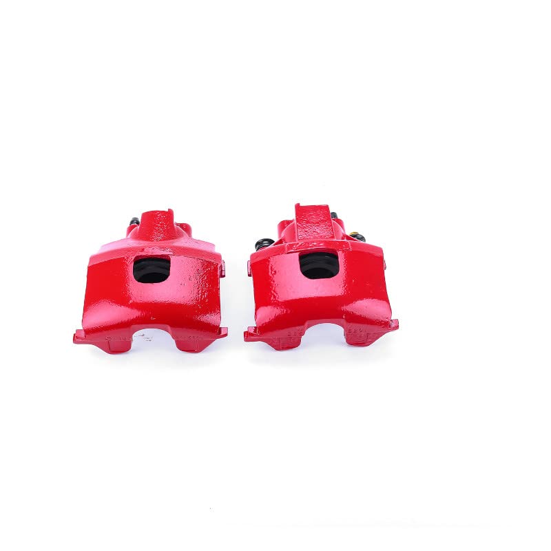 Power Stop Pair of High-Temp Red Powder Coated Front Calipers S4642