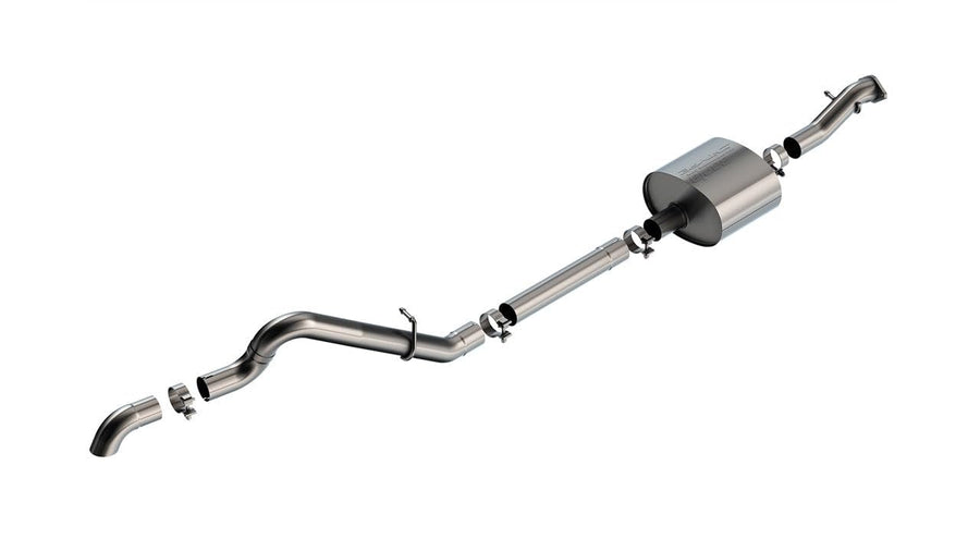Borla - 21-22 Ford Bronco 2.7L T-304 Stainless Steel Cat-Back 2DR/4DR S-Type Exhaust - Brushed (140902)