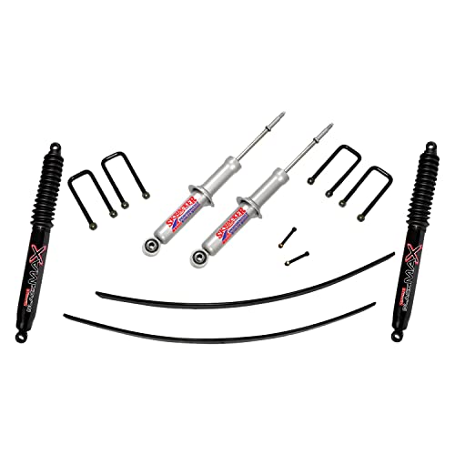 Skyjacker Suspension Lift Kit TTU30STK-B w/Shock Black MAX Shocks 3 in. Lift Incl. Main Component Box Rear Add-A-Leaf