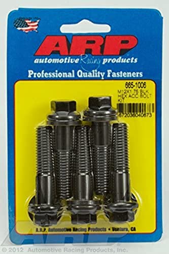 ARP Hex Bolt, 665-1006 M12 x 1.75", Pack of 5