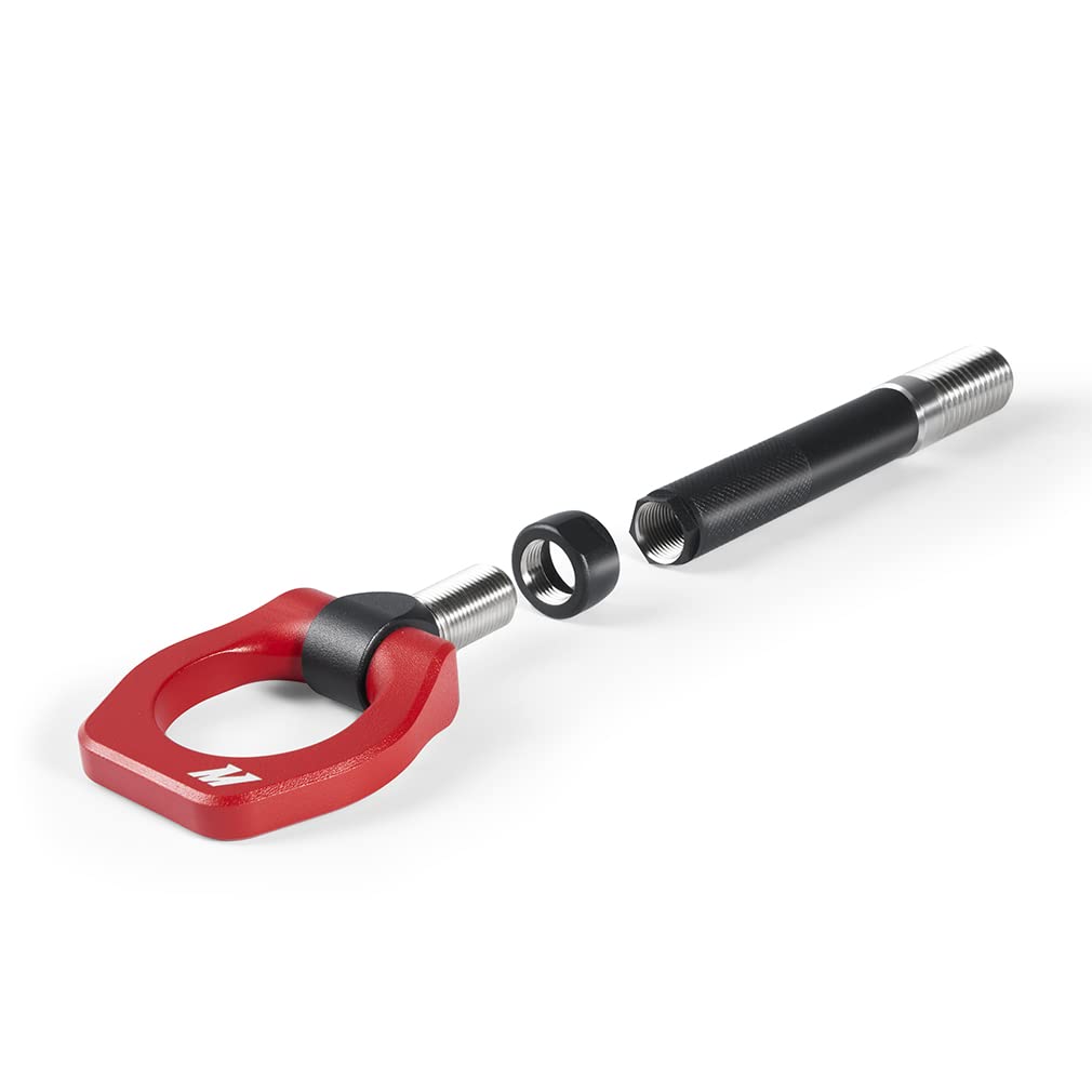 Mishimoto Tow Hook Racing, Compatible with Toyota GR Corolla 2023+, Red