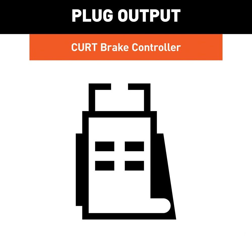 CURT Quick Plug Electric Trailer Brake Controller Wiring Harness, Select Atlas Volkswagen, Cross Sport, ID.4 with Factory Tow Package