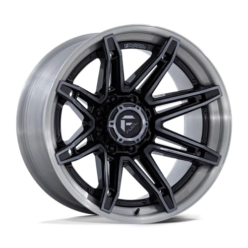 FUEL OFF-ROAD FC401 20X10 BRAWL 6X5.5 4.79-18mm GLOSS BLACK WITH BRUSHED GRAY TINT FACE & LIP - FC401BT20106818N