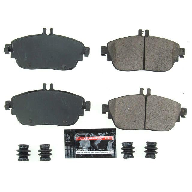 Power Stop Z23-1694 Z23 Sport Carbon Fiber Infused Ceramic Brake Pads with Hardware For QX30, B Electric Drive, B250, B250e, CLA250, GLA250 [Model Specific]